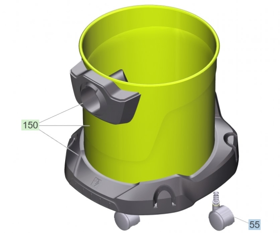 KÄRCHER Ersatzteile Nasstrockensauger WD 3 P V-19/4/20 (YYY) *EU III 1.628-176.0 WD 3 P V-19/4/20 (YYY) *EU III