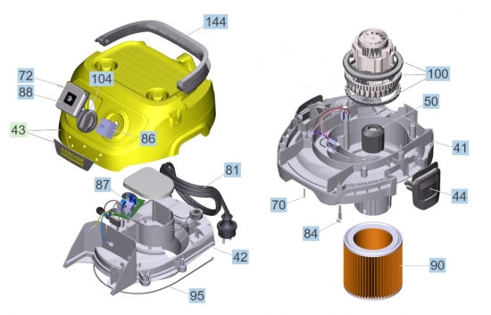 KÄRCHER Ersatzteile Nasstrockensauger WD 3 P S V-17/4/20 Workshop (YSY) *EU 1.628-195.0 WD 3 P S V-17/4/20 Workshop (YSY) *EU