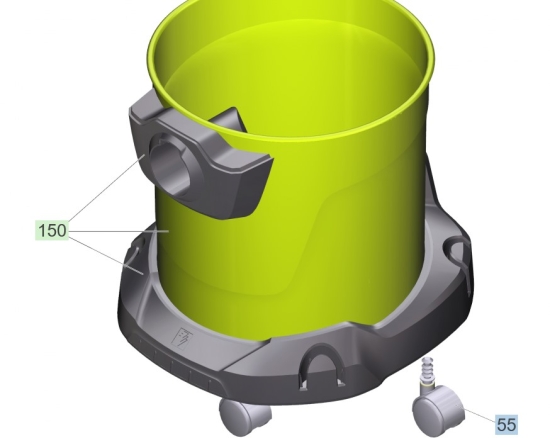 KÄRCHER Ersatzteile Nasstrockensauger WD 3 V-17/4/35 + Nozzles(YYY) *EU 1.628-124.0 WD 3 V-17/4/35 + Nozzles(YYY) *EU