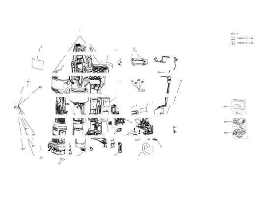 DEWALT Ersatzteile HYDRAULISCHE CRIMPZANGE DCE310D2 Typ: 1 QU