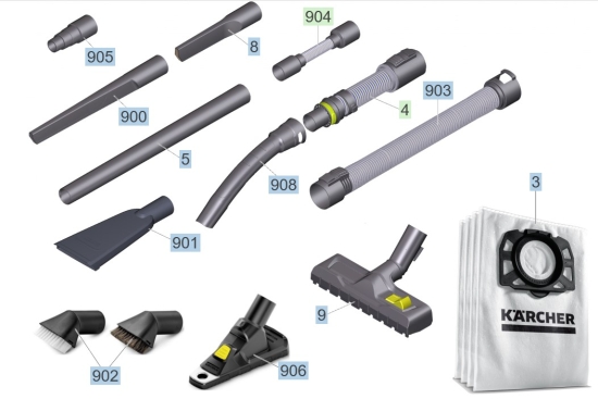 KÄRCHER Ersatzteile Nasstrockensauger WD 6 P S V-30/6/22/T (YSY) *EU-III 1.628-361.0 WD 6 P S V-30/6/22/T (YSY) *EU-III