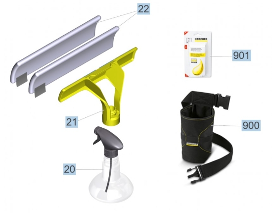 KÄRCHER Ersatzteile Fensterreiniger WV 2 Plus B2 *EU 1.633-211.0 WV 2 Plus B2 *EU