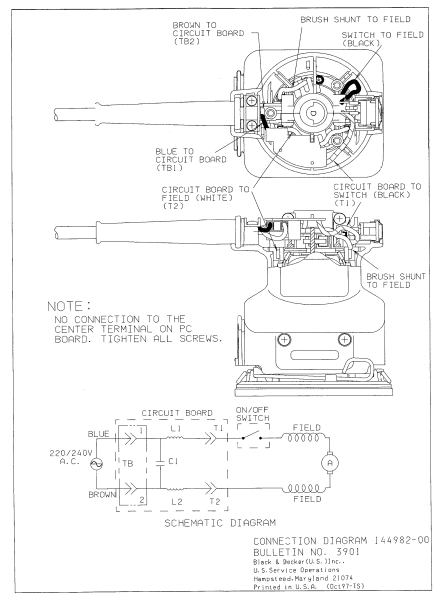 DEWALT Ersatzteile SCHLEIFER DW411 Typ: 1 QS