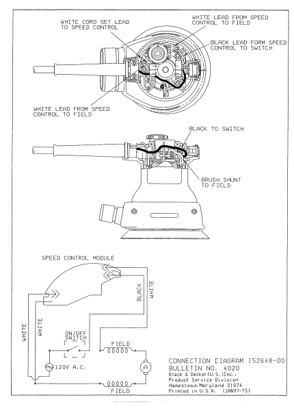 DEWALT Ersatzteile SCHLEIFER DW423 Typ: 1 QU
