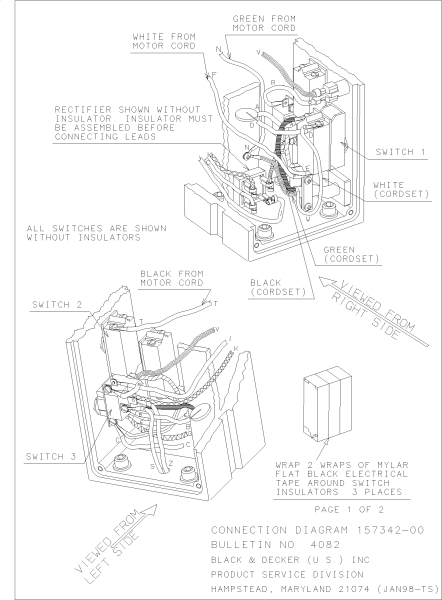 DEWALT Ersatzteile DW154 Typ: 1 QU