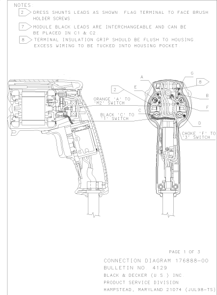 DEWALT Ersatzteile SCHRAUBENDREHER BS18E Typ: 1 QS