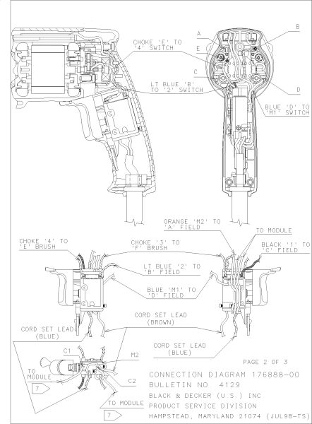 DEWALT Ersatzteile SCHRAUBENDREHER BS18E Typ: 1 QS