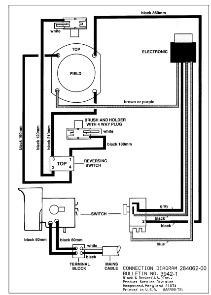 DEWALT Ersatzteile DREHHAMMER DW557K Typ: 200 QU