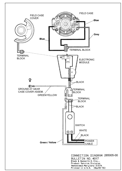 DEWALT Ersatzteile DW532K Typ: 103 QU