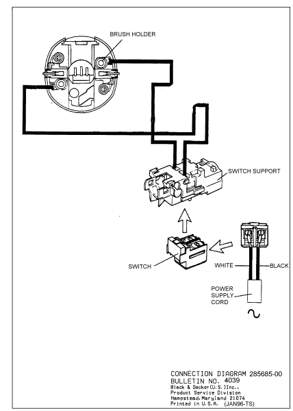DEWALT Ersatzteile WINKELSCHLEIFER DW814 Typ: 1 QU