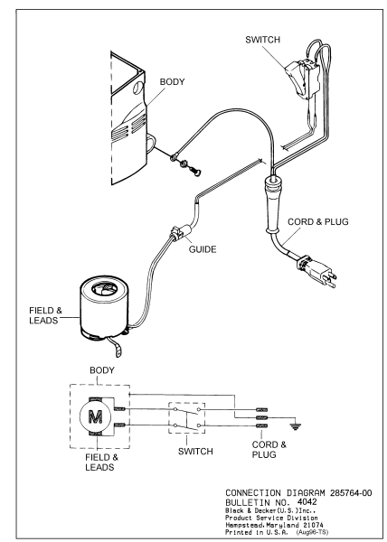 DEWALT Ersatzteile MEISSELHAMMER DW558K Typ: 100 QU