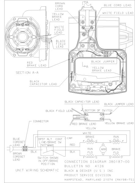 DEWALT Ersatzteile GEHRUNGSSÄGE DW705 Typ: 3 XW