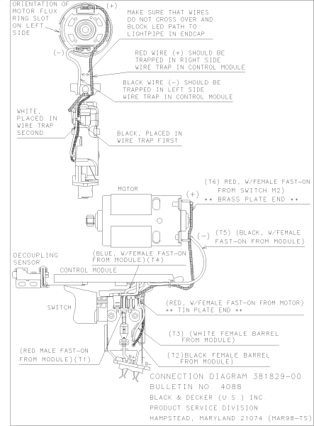DEWALT Ersatzteile SCHRAUBENDREHER DW900 Typ: 1 QS