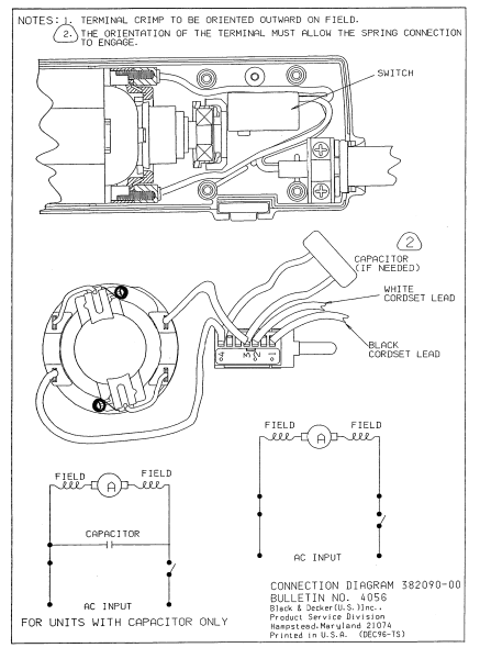 DEWALT Ersatzteile RIGHT ANGLE DRILL DW160 Typ: 1 QU