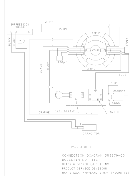 DEWALT Ersatzteile BOHRER DW217 Typ: A1 XW