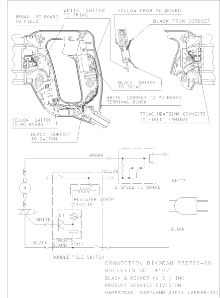 DEWALT Ersatzteile DW307K Typ: 1 QU