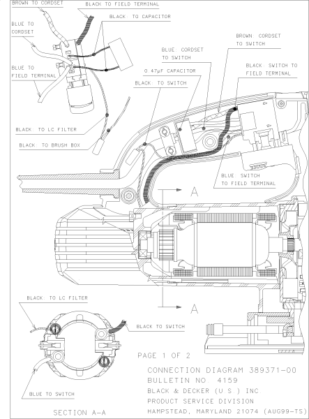 DEWALT Ersatzteile STICHSÄGE DW321K Typ: 2 QS