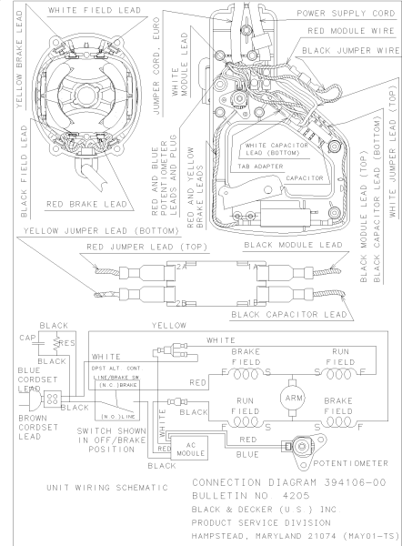 DEWALT Ersatzteile DW706E Typ: 1 QS