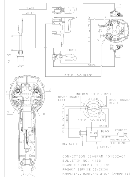 DEWALT Ersatzteile BOHRHAMMER DW505 Typ: 2 QU