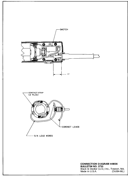 DEWALT Ersatzteile RIGHT ANGLE DRILL DW160 Typ: 1 QU