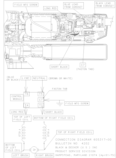 DEWALT Ersatzteile SCHLEIFER DW443 Typ: 1 QS