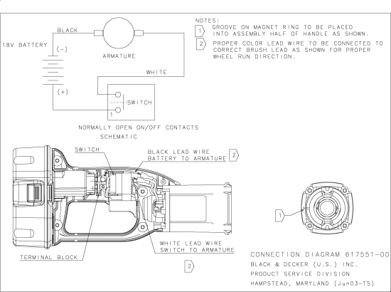DEWALT Ersatzteile DC410K Typ: 1 QW