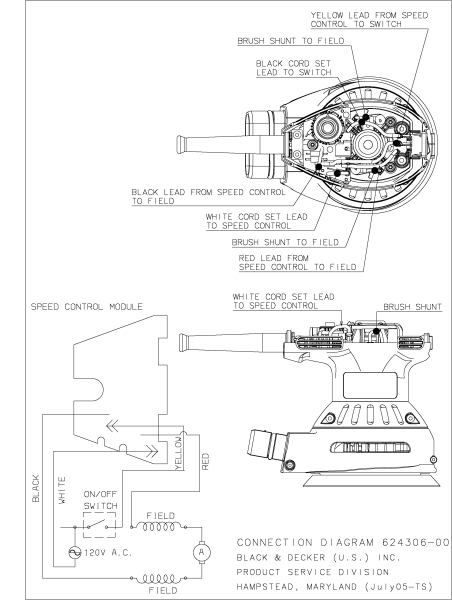 DEWALT Ersatzteile EKZENTERSCHLEIFER D26453 Typ: 1 QS