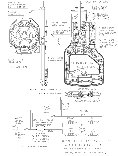 DEWALT Ersatzteile GEHRUNGSSÄGE DW715 Typ: 1 QU