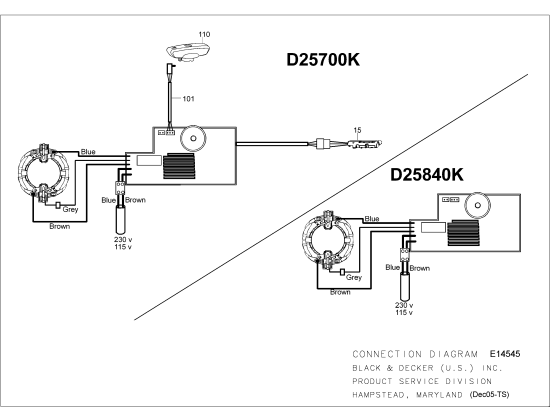 DEWALT Ersatzteile MEISSELHAMMER D25840K Typ: 1 QU