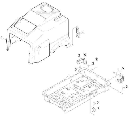 KÄRCHER Professional Ersatzteile Hochdruckreiniger Heisswasser HDS 697 CI+D.S. EU 1.962-912.0 Haube