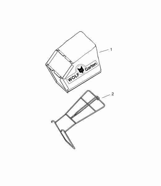 Ersatzteile WOLF-Garten Benzin Rasenmäher mit Antrieb 2.53 BA Typ: 4223000 Serie C  (2007) Grasfangsack 