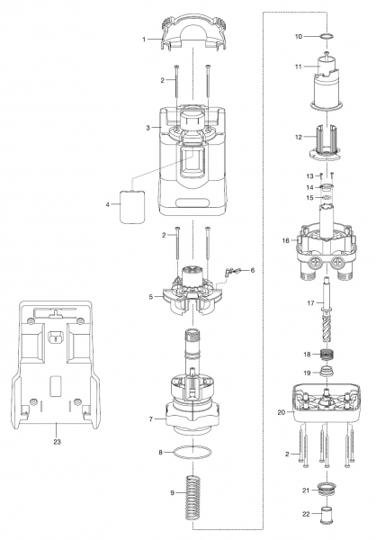 Ersatzteile GARDENA Wasserverteiler automatic 1197