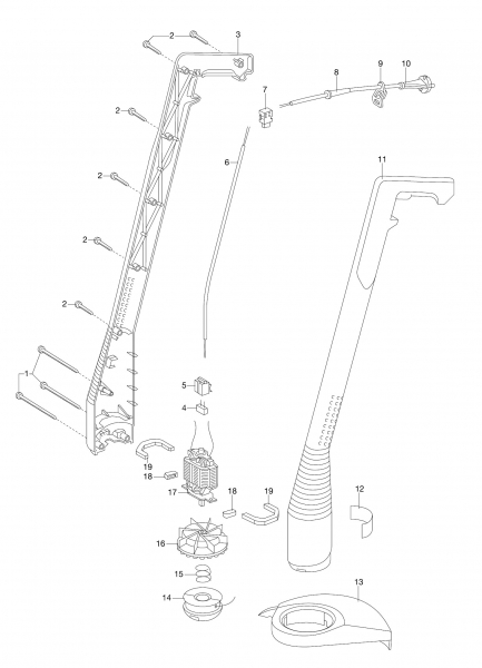 Ersatzteile GARDENA Turbotrimmer 230 M 2540