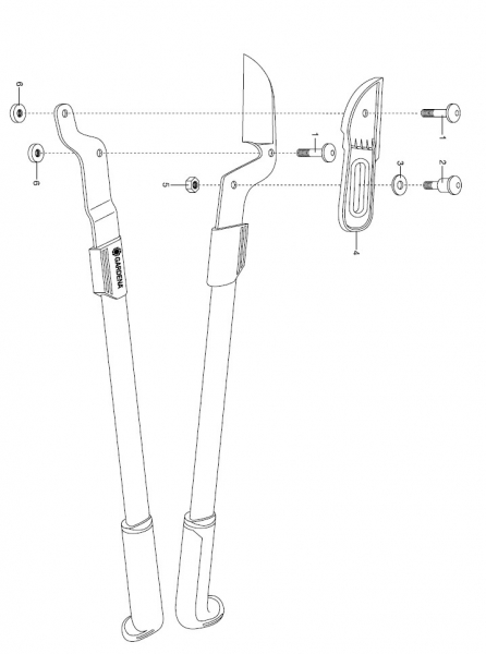 Ersatzteile GARDENA Astschere 770 A 642