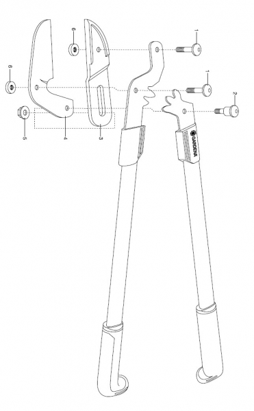 Ersatzteile GARDENA Astschere 860 AL 649