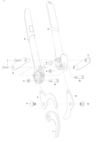 Ersatzteile GARDENA Comfort Astschere 500 AL 8771