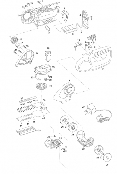 Ersatzteile GARDENA Strauchschere Accu 75 8818
