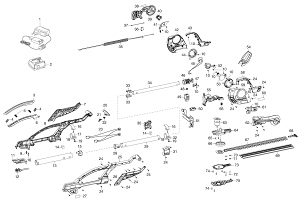 Ersatzteile GARDENA Accu Heckenschere HighCut 48 Li 8882