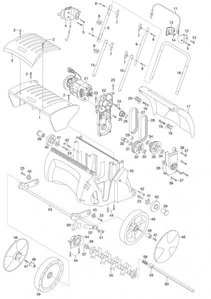 GARDENA Ersatzteile Elektro Vertikutierer EVC 1000 4068