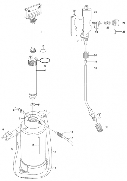 GARDENA Ersatzteile Drucksprüher 5 L 822