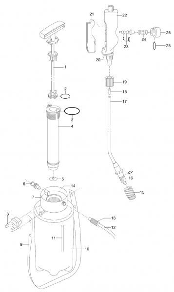 GARDENA Ersatzteile Drucksprüher 5 L 875