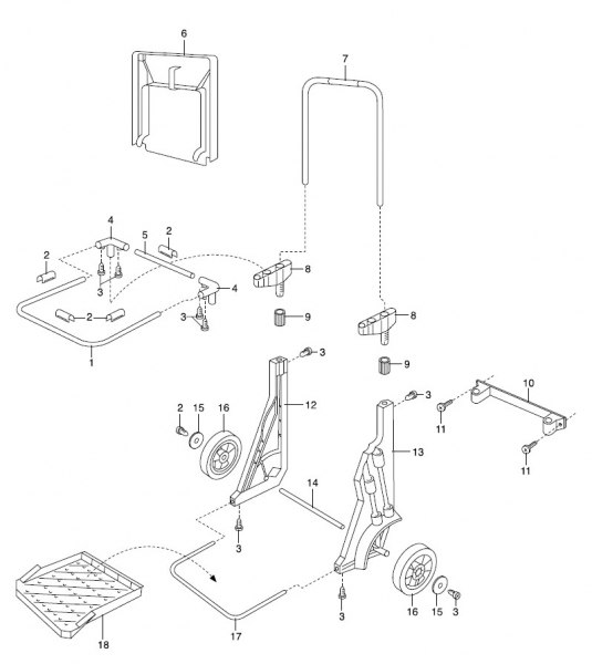 GARDENA Ersatzteile Gartenmobil 232