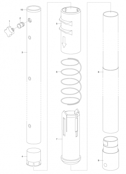 GARDENA Ersatzteile combisystem Teleskopstiel 3711