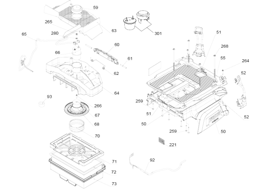 KÄRCHER Professional Ersatzteile Sauger NT 30/1 Tact Te L EU 1.148-211.0 NT 30/1 Tact Te L *EU
