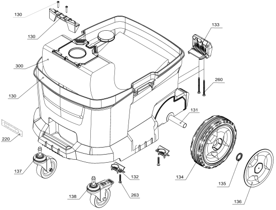 KÄRCHER Professional Ersatzteile Sauger NT 30/1 Tact Te L EU 1.148-211.0 NT 30/1 Tact Te L *EU