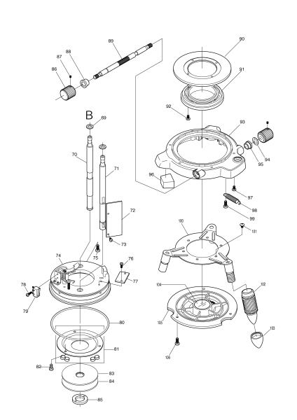 Makita Ersatzteile Akku-Multilinienlaser SK312GD