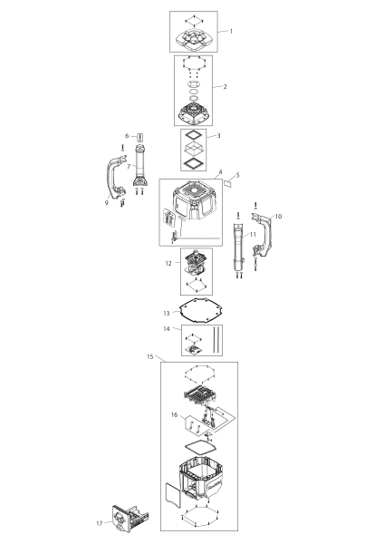 Makita Ersatzteile Akku-Rotationslaser SKR001
