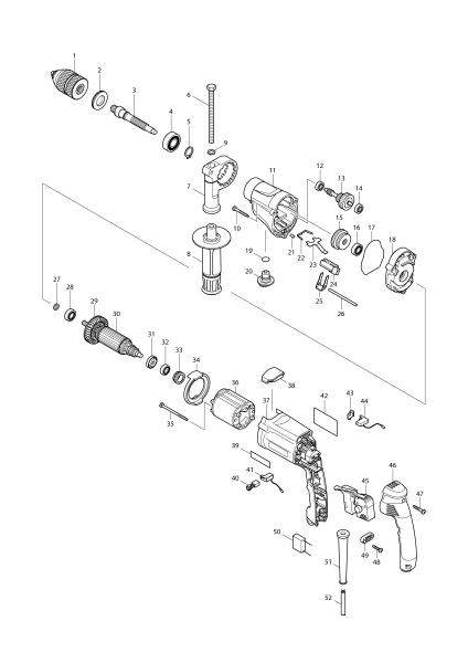 Makita Ersatzteile Bohrmaschine DP4011