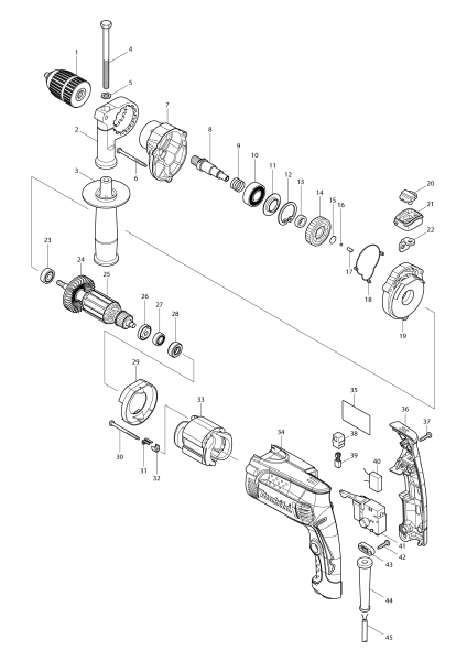 Makita Ersatzteile Schlagbohrmaschine HP1631