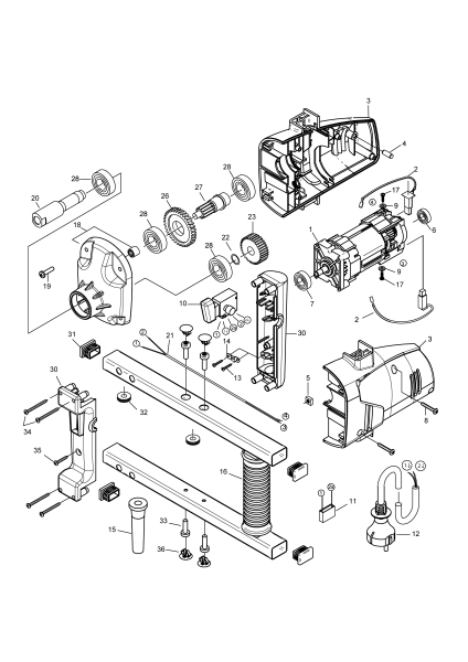 Makita Ersatzteile Rührgerät UT1200